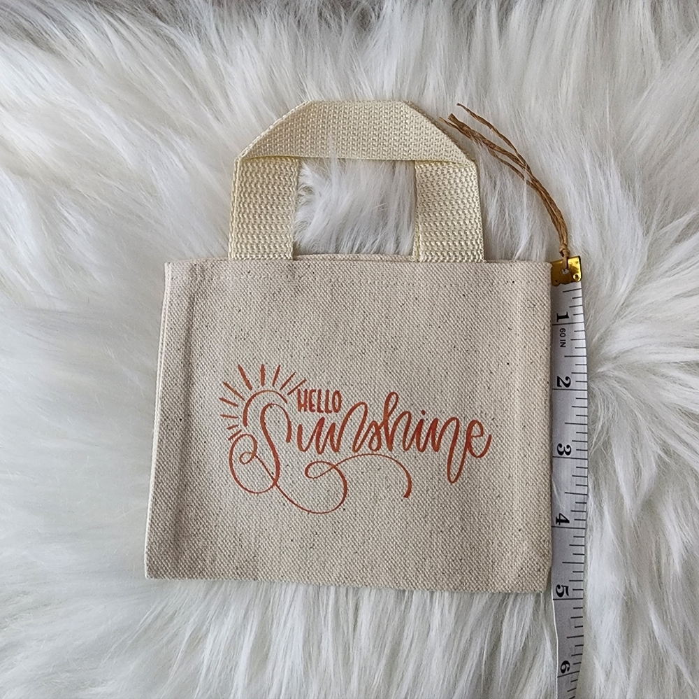 Set of 3 Canvas Bags with Inspirational Prints You Are My Sunshine - Picture 12 of 13